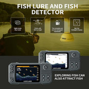 LUCKY Kayak Portable Fish Finder Transducer Wireless Sonar Fish Finders Boat Rechargeable Handheld Fish Depth Finder Fishing MT-202