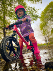 Strider 12 Sport, No Pedal Balance Bike for Kids Ages 1–4 Years, Pink | No-Pedal Balance Bike for Toddlers, Safety Pad, Adjustable Seat and Handlebars Lightweight Frame, Never-Flat Tires