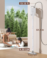 Steam Cleaner, 10-in-1 Detachable Handheld Steam Mop for Multi-Surface | 350ml Tank,10s Heat-Up,248°F Steam Cleaner,2-Level Control,Swivel Head for Carpet,Floor,Tiles,BBQ grill,Car Accessories