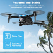 Drone with Camera, Screen on Controller Remote Control Quadcopter FPV Drone | Drone with Built-in Screen Controller for Beginners, Foldable, Gesture Control, 3D Flip, One-Key Start, and Emergency Stop