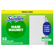 Swiffer Sweep + Mop, Dry Pads Refill, Floor Cleaner for Dirt, Dust, Hair, Cleaning Cloths for Mopping Home, Bathroom, Kitchen, Dust Mop, Floor Duster, Unscented, 52ct