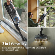Bissell PowerClean FurGuard 280W Self-Standing Cordless Vacuum, 4039 | Self-cleaning brush roll; wall mount; removable battery; upholstery tool; 280W strong suction