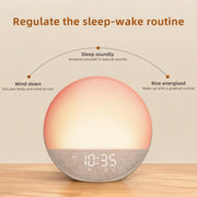 Odokee Sunrise Alarm Clock White Noise Machine: Natural Wake Up Light | Dimmable Clock with Bluetooth Speaker for Bedroom - 25 Sleep Sounds for Baby Adults Kids Putty