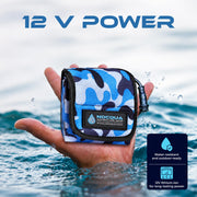 Nocqua Pro Power Kit - 12 Volt Lithium Battery with Charger - 10Ah | Battery Kit for GPS, Fish Finders & Depth Finders, Compact & Portable Kayak Battery Power for Marine Adventure & Kayaks