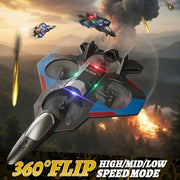 4DRC RC Planes Remote Control Airplanes for Kids Adults,Black,2Batteries | Remote Control Planes for Kids Adults Beginners, Remote Control Helicopter Fighter Jet Drones for Kids Adults, 360° Flip