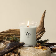 WoodWick Fireside Scented Candle, Crackling Wick, 9.7oz | Up to 60 Hour Burn Time, Premium Soy Wax, Home Décor & Gift Choice, Crackles as it Burns, Medium Hourglass Candle