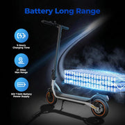 Electric Scooter Adults, 1000W/500W Motor, 28/21 Miles Max Range, 10''/8.5" Tires All Terrain, 25/20 MPH Top Speed, Lightweight Commuting E Scooter, Foldable for Adults Teens
