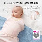Momcozy Swaddles for Newborns, Quiet Fastener Swaddle for Infant 0-3 Months | New-Parent-Friendly Sleep Sack, Reduce Startle Reflex, Newborn Boys Girls Registry Essentials, 2-Pack, Bloom
