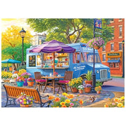 RoseArt Kodak Premium City Food Truck 1000 Piece Jigsaw Puzzle | 26.625" x 19.25" Finished Size, Fully Interlocking Pieces, Bonus Poster Included, Made in USA
