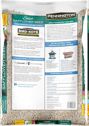 Pennington Select Safflower Seed 15 lb Bag | Bird Seeds for Outside Wild Birds, Enriched with Vitamins and Nutrients, Works in Hopper, Gazebo and Tube Feeders