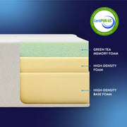Best Price Mattress Full Mattress 6 inch Bed-In-A-Box, Green Tea Memory Foam White