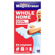 Mr. Clean Magic Eraser, All Purpose Cleaner, Cleaning Scrubber, Wall, Sneaker, Kitchen, Bathroom, Shower Cleaning Supplies, Melamine Pads, Whole Home Extra Durable, 12ct