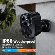 2026 Enhanced 2K UHD Security Cameras Wireless Outdoor – Free Cloud & SD Storage, Dual-Band WiFi 2.4G/5G, Full-Color Night Vision, 6-Month Battery, Motion Alerts, IP66 Weatherproof, 2-Way Talk