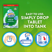Scrubbing Bubbles Continuous Clean Toilet Tank Drop-Ins, 5 Count | Automatic Toilet Bowl Cleaner, Stain Protection & Odor Control, Prevents Hard Water & Limescale Stains, Lasts up to 25 Weeks