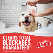 Drano Max Gel Drain Clog Remover & Cleaner, Safe for All Pipes, 80oz 2-Pack
