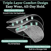 LEYKOSH Extra Short Almond Nail Tips, 216pcs Full Cover Soft Gel, 12 Sizes | 70-grit pre-sanded matte clear tips save filing time, with full-cover soft gel fit for DIY extensions and salon manicures.