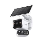 Tapo 2K Dual Lens Pan/Tilt Security Battery Camera w/Solar, C645D KIT | 165° Wide-Angle + 6mm Telephoto, Free Person/Vehicle Detection, 360° Pan, SD/Cloud Storage, Works w/Alexa & Google