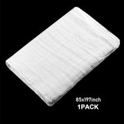 Boao Halloween White Cheesecloth for Craft, 85 x 197 Inch | Cotton Cheese Cloth Roll for Bloody Halloween Indoor Outdoor Decorations, Muslin Gauze Fabric, Netting