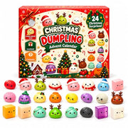 Squishy Advent Calendar 2026, 24-Day Christmas Gift with Mini Squishies (F) | Enjoy 24 days of Christmas surprises with soft mini squishies, festive characters, and a colorful gift box.