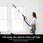 Shark Rotator Lift-Away Vacuum, DuoClean PowerFins, Dark Grey, LA555 | Self-Cleaning Brushroll, Odor Neutralizer, Lift-Away ADV, HEPA Filter, LED Headlights, Swivel Steering, Pet Tools Included