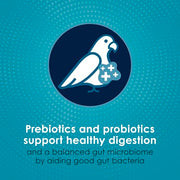 Kaytee Forti-Diet Pro Health Nourish+Protect Parakeet Food, 2 Pounds | Balanced digestion daily. Parakeet seed with superfoods. Prebiotics, probiotics, small bird food