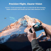 SKYROVER X1 Drone with Camera Combo with Screen Controller, 4K/60fps Video, 8K Photo, 360° Obstacle Avoidance, Under 249g, 9.32-Mi Transmission, AI Night Shot, 96-Min Flight Time with 3 Batteries