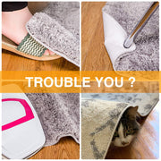 Home Techpro Vacuum Tech Rug Pad Gripper for Hardwood Floors No Damage Tape | New Material to Keep Your Rug in Place, Runner Rug Non Slip Rug Corner Pads Stickers for Carpet, Area Rug, Heavy Duty, 4PCS