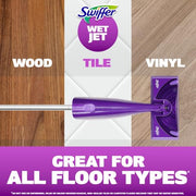 Swiffer WetJet Hardwood Floor Cleaner Spray Mop Pad Refill, Bathroom Cleaning Supplies, Hardwood Floor Cleaner, Multi Surface, 24 Count