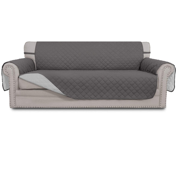 Easy-Going Reversible Couch Cover, 3 Cushion Sofa, Large, Gray/Light Gray | Machine Washable Slipcover For Dogs, Water Resistant Furniture Mat For Living Room, Non-Slip Sofa Cover, Pet Friendly