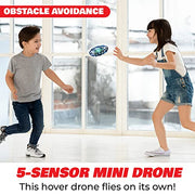 Force1 Scoot Hand Operated Drone for Kids or Adults - Hands Free Motion Sensor Mini Drones, Easy LED Indoor Rechargeable UFO Toy Flying Orb Ball Drone Toys for Boys and Girls (Blue)