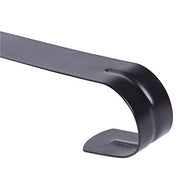 Sattiyrch 15" Wreath Hanger for Front Door, Over the Door Wreath Hook | No drilling or screws,closes normally,holds up to 22 lbs for everyday and seasonal wreaths.Black,1 Pack