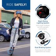 Hiboy S2 Electric Scooter - 8.5" Solid Tires - Up to 17 Miles Long-Range | 19 MPH Portable Folding Commuting Scooter for Adults with Double Braking System and App