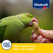 Vitakraft Super Fruit Cocktail Parrot and Cockatiel Treat 20 oz. | Real Dried Fruit, Wholesome Seed Blend, Natural Foraging Mix, Resealable Bag, 20 oz Pack