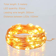 Ariceleo Led Fairy Lights Battery Operated, 1 Pack Mini Battery Powered Copper Wire Starry Fairy Lights for Bedroom, Christmas, Parties, Wedding, Centerpiece, Decoration (5m/16ft Warm White)