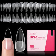 Beetles Tipex Instant Apex Nail Tips, Medium Stiletto 192pcs 16 Sizes 00-14 | No Builder Gel Needed, Etched-free Thicker Strong Acrylic Nails for DIY Salon-look Fake Nail Extensions