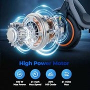 Electric Scooter Adults, 1000W/500W Motor, 28/21 Miles Max Range, 10''/8.5" Tires All Terrain, 25/20 MPH Top Speed, Lightweight Commuting E Scooter, Foldable for Adults Teens