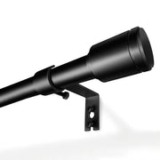Curtain Rods 30-90 Inch, Adjustable Black Curtain Rods for Windows 1 Pack