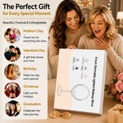 DEIOVWXS Makeup Mirror, Rechargeable Vanity Mirror with 3 Lights, 1X/10X | Adjustable Brightness, 3000mAh, Double-Sided, Gift for Mom, Women, Wife, Girls, Dorm Room Essential