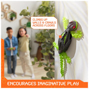 HEX BOTS Wall Crawler Gecko Rechargeable Remote Control Toy | Lizard RC Toy, Wall Climbing Technology, Realistic Limbs, Easy to Use Remote, Prank Toys & Gifts for Kids Ages 4+