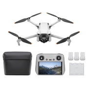 DJI Mini 3 Fly More Combo With DJI RC, 3 Batteries | Lightweight Camera Drone With 4K HDR Video, 114-Min Flight Time, Vertical Shooting, 32800ft (10km) Video Transmission