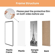 upsimples 24x36 Poster Frame, Easy Slide-In Assembly, Black, 3 Pack | Gallery Wall 24 x 36 Picture Frames Set for Family, Wedding, Christmas, Easy to Change Photos