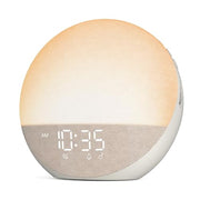 Odokee Sunrise Alarm Clock White Noise Machine: Natural Wake Up Light | Dimmable Clock with Bluetooth Speaker for Bedroom - 25 Sleep Sounds for Baby Adults Kids Putty