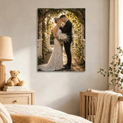 Canvas Prints with Your Photos,Ship Next Day Custom Canvas Wall Art 8x10 | Personalized Framed Canvas Pictures,Custom Photo Gifts for Wedding, Family, Frineds, Pets,Ready to Hang Home Decor
