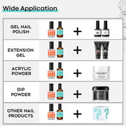 modelones Nail Dehydrator and Primer, Acid Free Prep Kit for Base Coat | Natural Hema-Free dehydrator & Bond Primer Prep Kit, Acrylic Nail Supplies 2 Pcs 15 ml