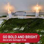 Command Outdoor Light Clips, Clear, 20 Clips, 24 Weather Resistant Strips | Damage-Free Hanging Light Clips with Adhesive Strips, No Tools Mini Wall Hooks for Hanging Decorations in Living Spaces