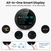 SOLIOM 2K Window Camera, LCD Touchscreen,24/7 Recording, 2.4&5GHz WiFi