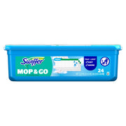 Swiffer Sweep + Mop, Wet Pads Refill, Floor Cleaner for Dirt, Dust, Hair, Cleaning Cloths for Mopping Home, Bathroom, Kitchen, All Purpose Multi-Surface Floor Wipes, Fresh, 24ct
