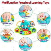 Baby Piano Toys 6-12 Months, Elephant Piano Keyboard Newborn & Infant Toys | Light Up Musical Toddler Toys for 1 Year Old Boy Girl, Christmas & Birthday Gifts For 12-18 Months, 6 7 8 9 Month Old Toys