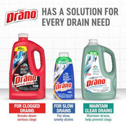 Drano Max Gel Drain Clog Remover & Cleaner, Safe for All Pipes, 80oz 2-Pack