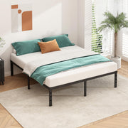 HLIPHA Metal Platform Bed Frame 14 Inch Tall,No Box Spring Needed,Full Size Bed with Heavy Duty Strong Support Slats,Easy to Assemble,Black
